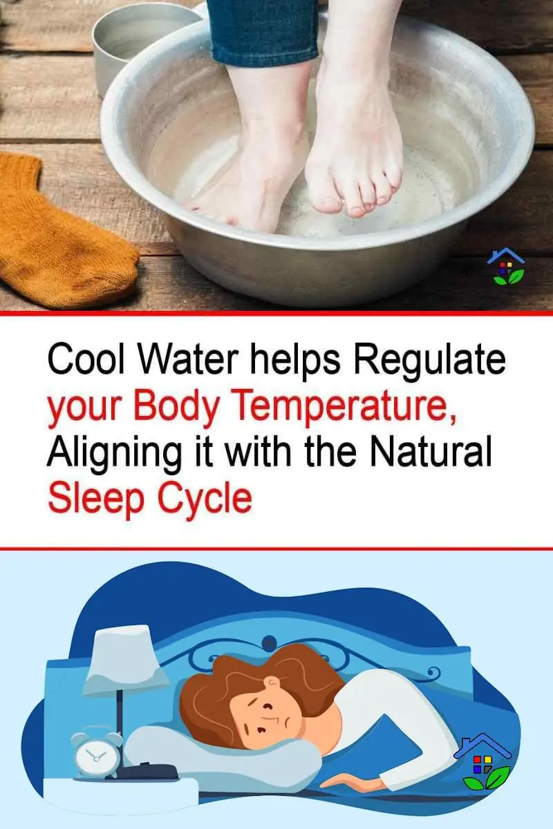 Employing cold water as a remedy for insomnia