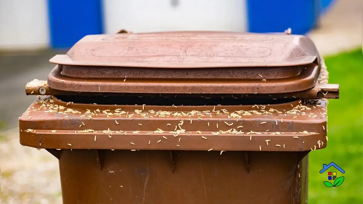Getting rid of maggots in the trash bin