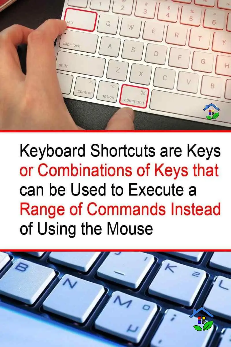 Keyboard shortcuts are combinations of key sequences that can be used as alternatives to using the mouse